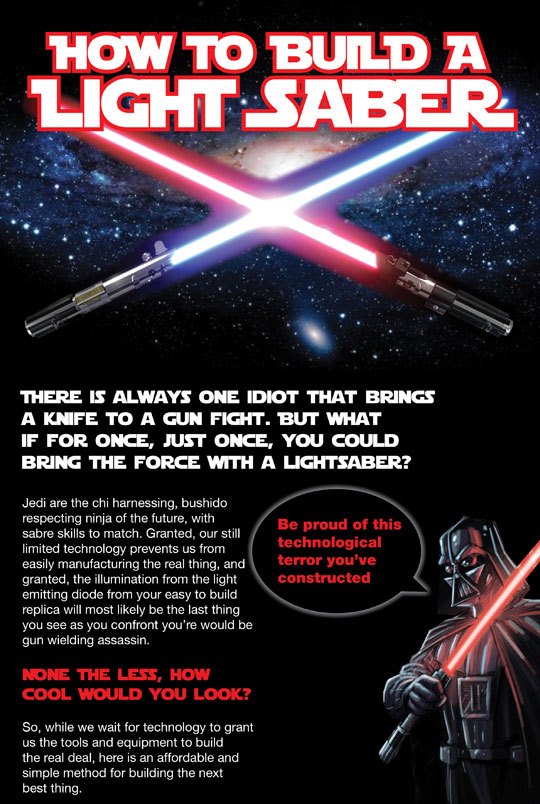 how to build a lightsaber