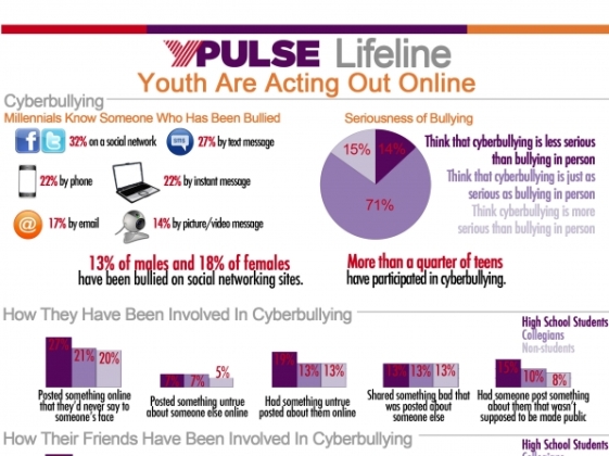 youth and cyberbullying infographic