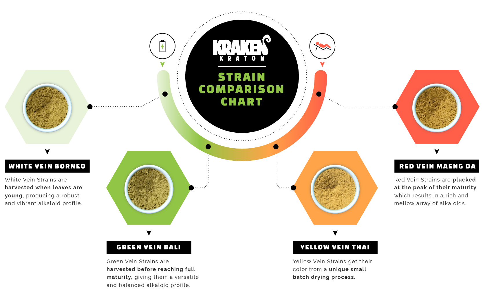 Kratom Strain Comparison Chart