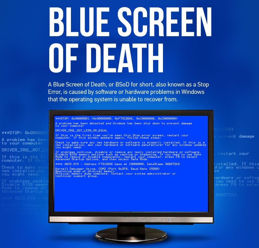 Understanding the Blue Screen of Death (Infographic)