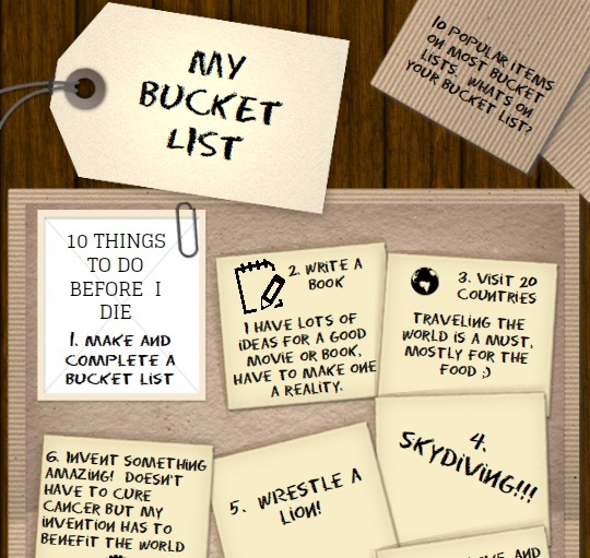 Bucket List (Infographic)
