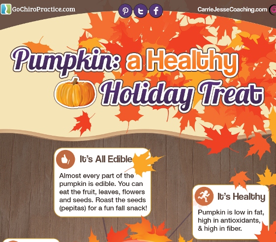 Fun Pumpkin Health Facts For Halloween and Thanksgiving (Infographic)