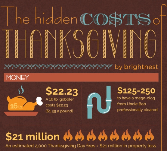 Hidden Costs of Thanksgiving (Infographic)