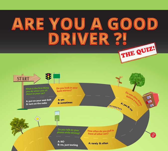 How good a driver are you? The Quiz (Infographic)