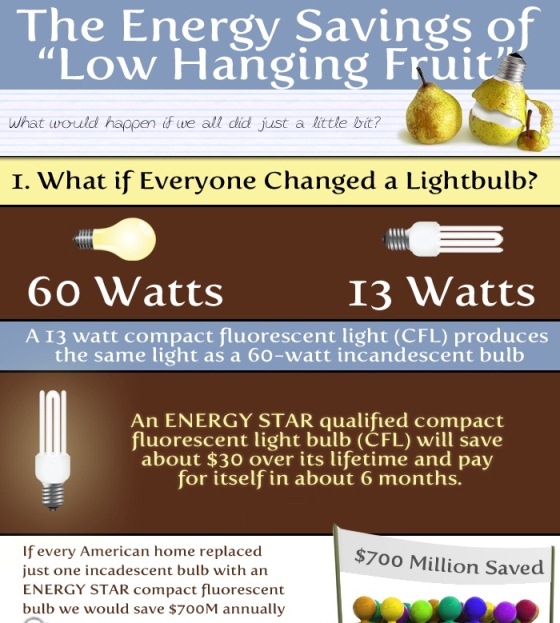 The Energy Savings of “Low Hanging Fruit” (Infographic)