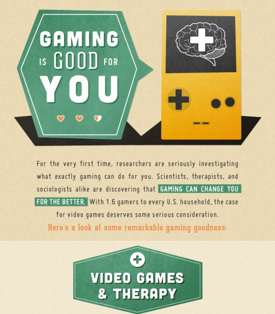 Gaming is good for you (Infographic)