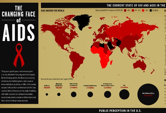 The Changing Faces of Aids (Infographic)