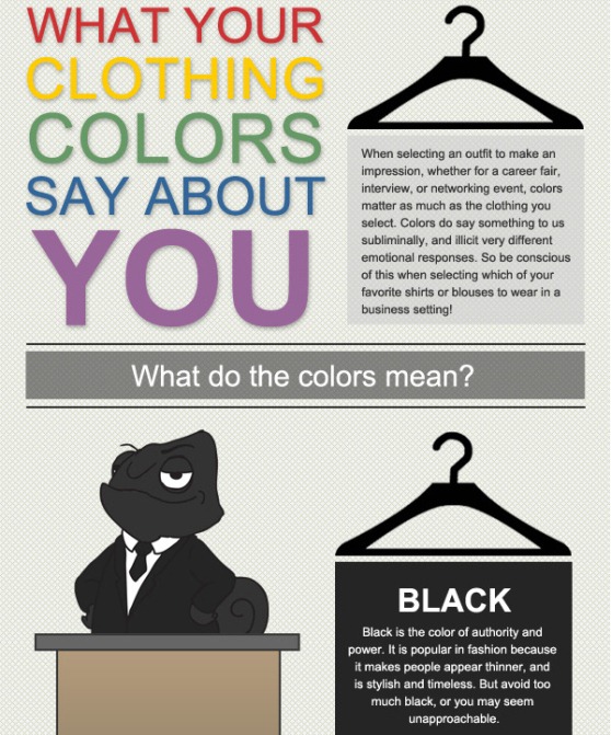 What your Clothing Colors Say about You (Infographic)