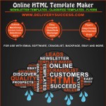 online HTML template maker for email marketing and classified ad posting 1