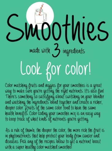 3 Ingredients Healthy Smoothies