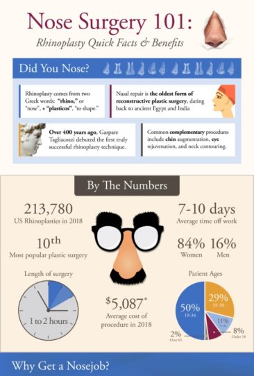 Nose Surgery 101: An Infographic about Rhinoplasty